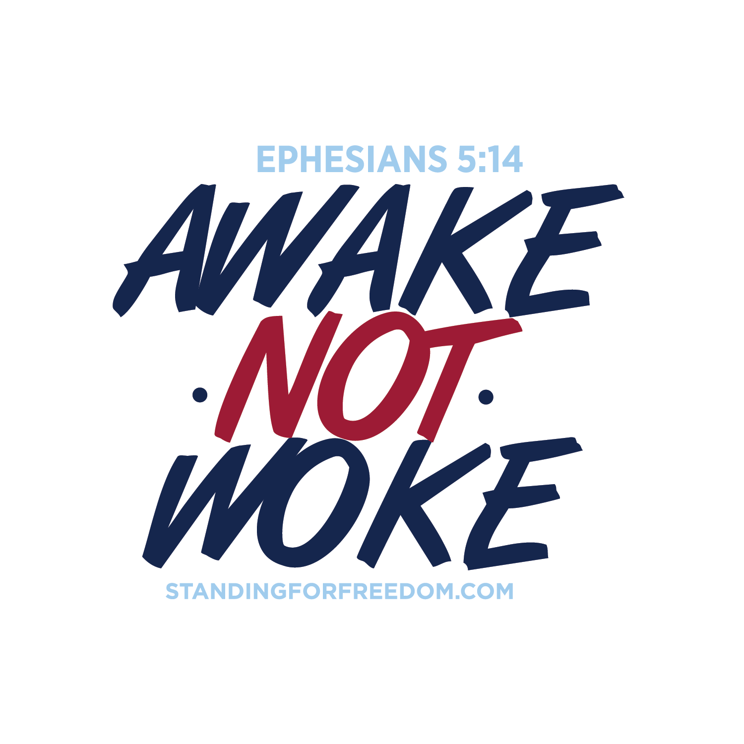 Awake not woke sticker