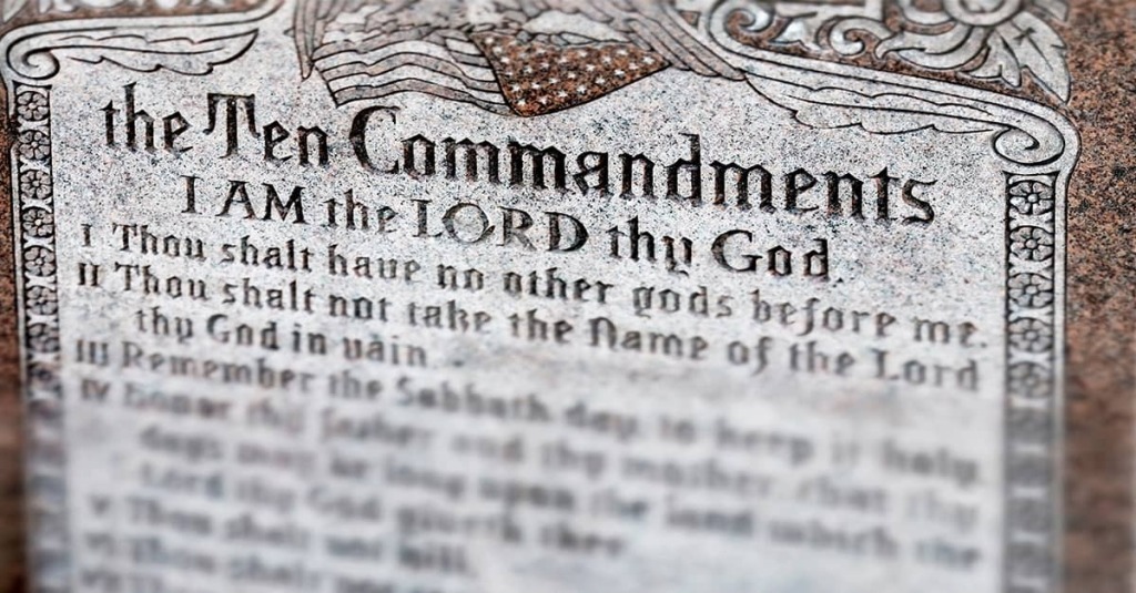 Stone Plaque of the Ten Commandments