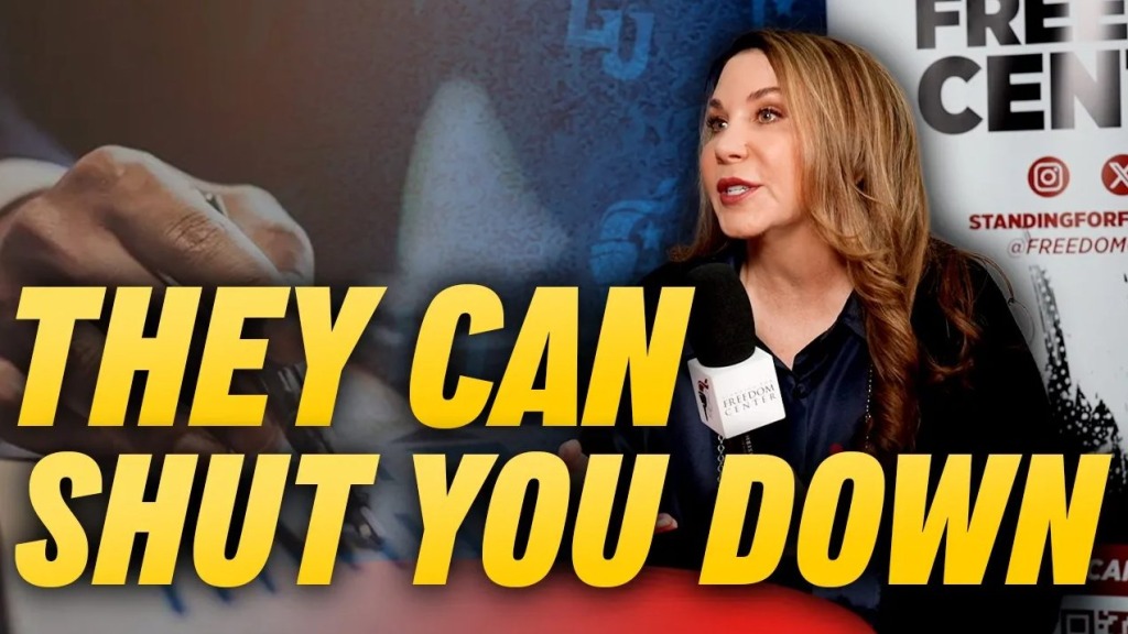 Split image featuring Wendy Yurbo and the words "They Can Shut You Down" in all-caps