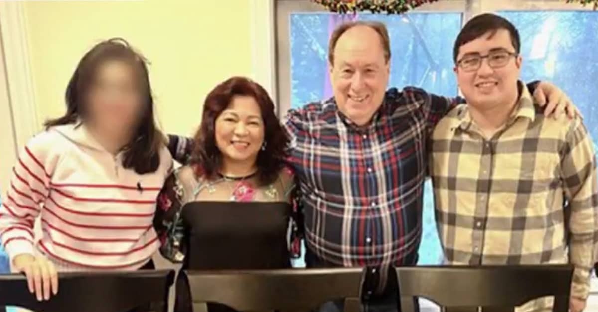 A photo of the Joseph (center right) and Arlene Kutzko (center left) with their son and daughter (far left).