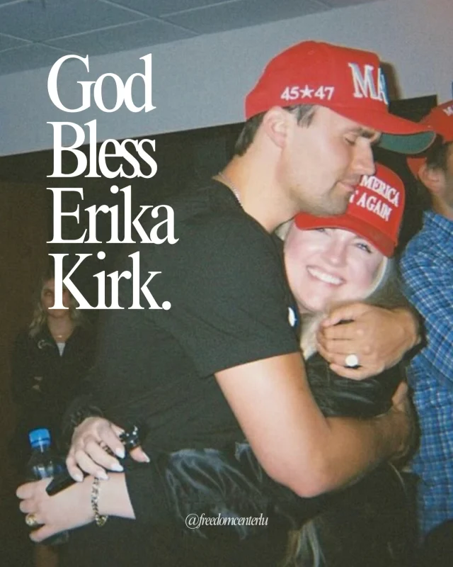 God Bless Erika Kirk. 🇺🇸