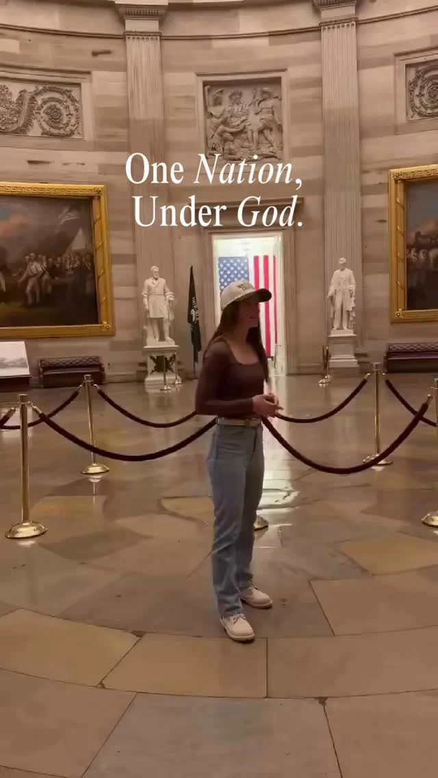 Beneath the dome of the United States Capitol Rotunda, Specialist Madeline Douglas of the Indiana National Guard lifted up Amazing Grace, and the halls of power echoed with the truth that built this nation. 🇺🇸

America was once an unapologetically Christian nation. Lord willing, we will be again.