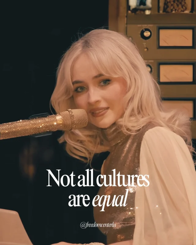 Over the weekend singer Sabrina Carpenter was singing when she was interrupted by a yodel sounding call. Sabrina remarked that she didn’t like it and the fan proceeded to shout back that it was part of her Arabic culture called “zaghrouta”.

Sabrina is now facing the outrage mob because she dared suggest that she didn’t like another culture. In a postmodern world this is a cardinal sin because all cultures are supposedly equal. This is not the Christian view.