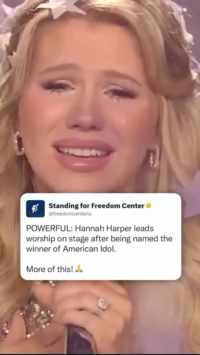 Both the winner of American Idol and the runner up began worshipping once the winner was announced on one of the largest platforms in this country. You love to see it.