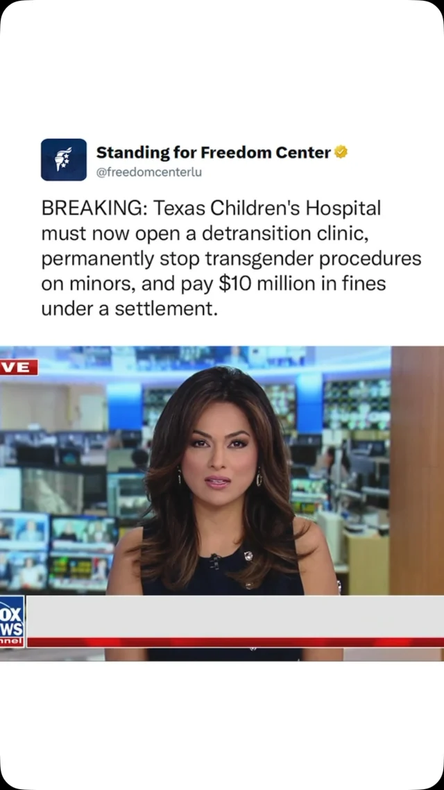 A big win against the evil gender transition industry. SHUT THEM ALL DOWN.