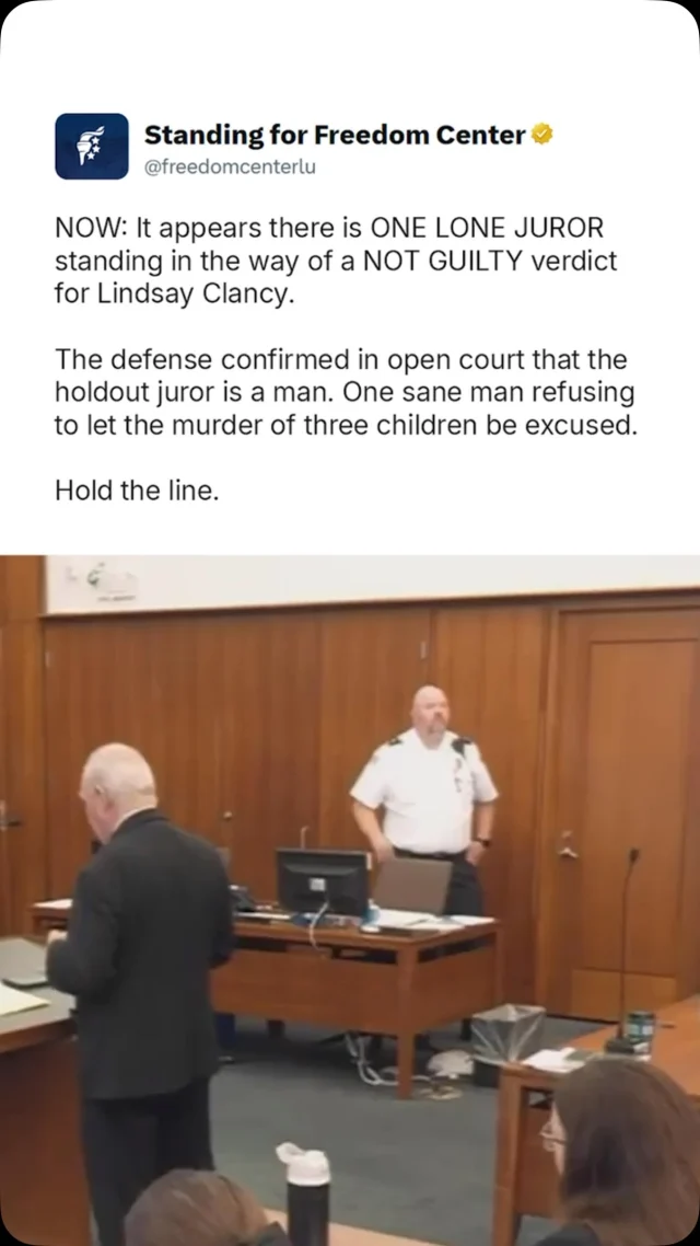 New from the Clancy Courtroom. Hold the line.