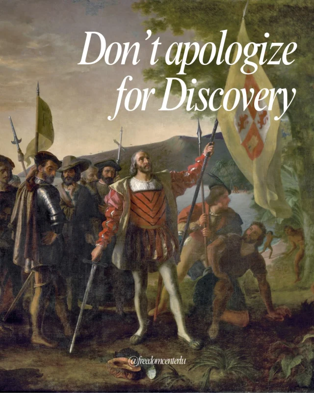 In this house Christopher Columbus is a hero. End of story.